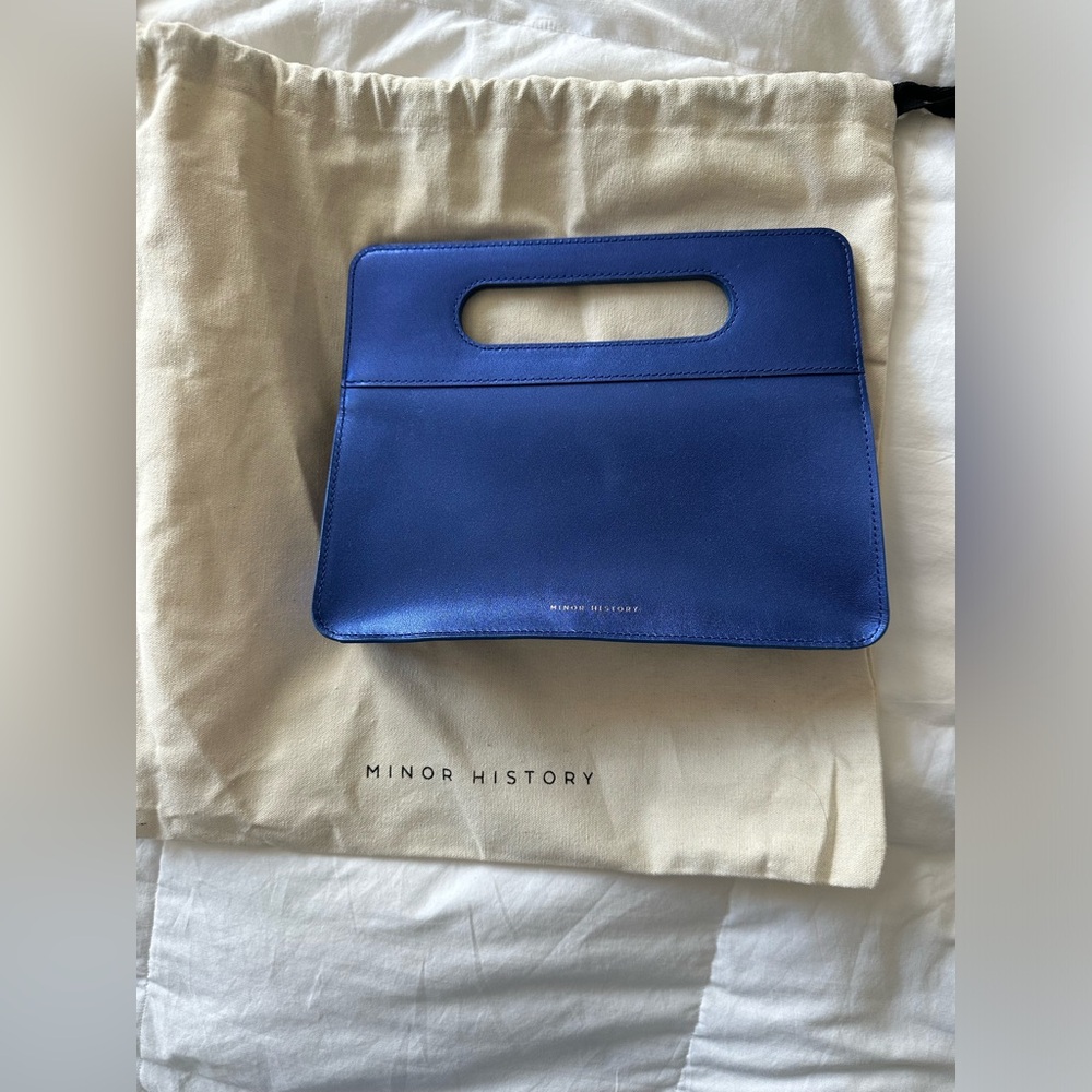 Minor History leather clutch